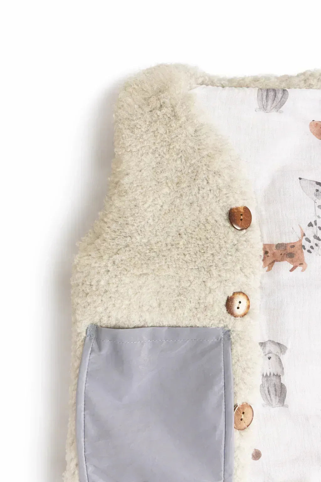 Baby/Kid Virgin Wool Vest - Pink